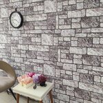 vidaXL Panneaux muraux 3D design de brique gris clair 10 Pièces EPS