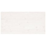 vidaXL Dessus de table blanc 110x60x2 5 cm bois de pin massif