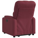 vidaXL Fauteuil inclinable rouge bordeaux tissu