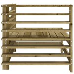 vidaXL Canapé d'angle de jardin bois de pin imprégné