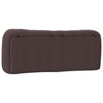 vidaXL Coussin de tête de lit Hvar marron foncé 140 cm tissu