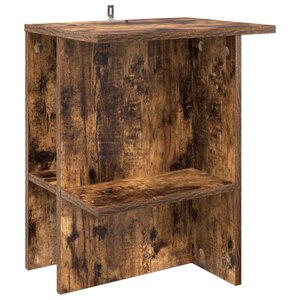 vidaXL Table basse Chêne fumé 40 x 30 x 49 cm Bois d'ingénierie