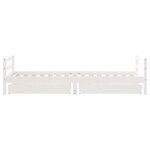 vidaXL Cadre de lit enfant tiroirs blanc 80x200 cm bois de pin massif
