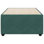 vidaXL Cadre de lit sans matelas vert foncé 90x200 cm velours