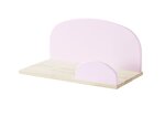 KIDDY Rose Lit simple ave sommier + Chevet + Etagères 45cm et 65cm + Coffre à jouets
