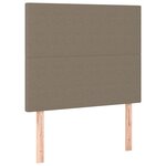 vidaXL Cadre de lit sans matelas taupe 100x200 cm tissu