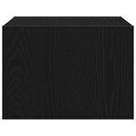 vidaXL Tables de chevet murales avec lumières LED 2 Pièces chêne noir