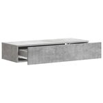vidaXL Table d'appoint murale 87 5 x 34 5 x 17 cm Bois d'ingénierie