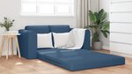 vidaXL Canapé-lit 2-en-1 Bleu 148x71x83 cm Tissu