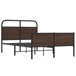 vidaXL Cadre de lit sans matelas 140x200 cm chêne marron