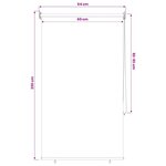 vidaXL Store enrouleur Protection UV Taupe 60 x 230 cm Polyester