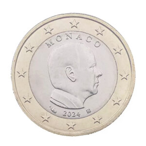 1 euro Monaco 2024 face nationale - Albert II.