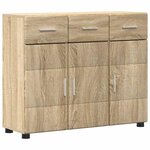 vidaXL Buffet avec étagère FLORIN Chêne Sonoma 88 5 x 30 5 x 73 cm