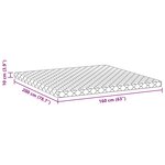 vidaXL Matelas Blanc 200 x 160 cm Mousse