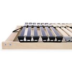 vidaXL Sommier à lattes Marron 90 x 190 cm Bois de hêtre massif
