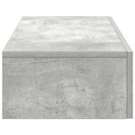 vidaXL Étagère murale avec tiroirs gris béton bois d'ingénierie