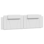 vidaXL Cadre de lit avec LED sans matelas blanc 180x200 cm