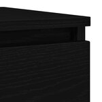 vidaXL Buffet chêne noir 37 5x35x99 cm bois d'ingénierie