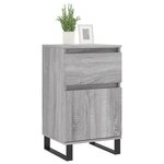vidaXL Buffet sonoma gris 40x35x70 cm bois d'ingénierie