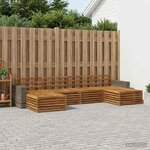 vidaXL Ensemble de canapés d'extérieur 6 pc Bois d'Acacia Massif