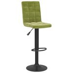 vidaXL Tabourets de bar lot de 2 vert clair velours