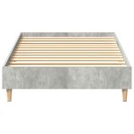 vidaXL Cadre de lit sans matelas gris béton 100x200 cm bois ingénierie