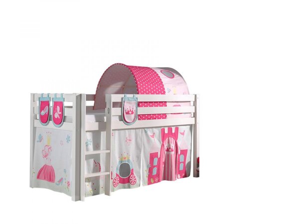 PINO Lit sureleve avec sommier Blanc Little Princess