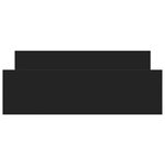 vidaXL Cadre de lit sans matelas noir 140x190 cm