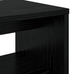 vidaXL Meuble TV Chêne noir 80 x 30 x 40 cm Bois d'ingénierie