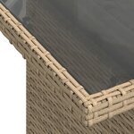 vidaXL Salon de jardin avec coussins 8 Pièces beige résine tressée
