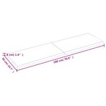 vidaXL Dessus de table marron clair bois chêne massif traité