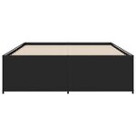 vidaXL Cadre de lit sans matelas noir 120x200 cm