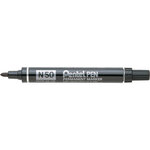 Marqueur permanent N50 Pointe ogive 2 mm Noir x 12 PENTEL