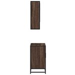 vidaXL Ensemble de meubles de salle de bain 2 Pièces Chêne marron