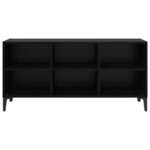 vidaXL Meuble TV Noir 69.5 x 30 x 50 cm Bois d'ingénierie