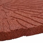 vidaXL Dalle de jardin 6 pièces Rouge Ø 45 x 1 8 cm Caoutchouc