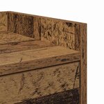 vidaXL Table de chevet Bois ancien 40 x 29 x 60 cm Bois d'ingénierie
