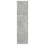 vidaXL Bibliothèque gris béton 40x30x114 cm bois d'ingénierie