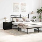 vidaXL Cabinet de chevet 2 Pièces Chêne noir 45 x 34 x 44.5 cm