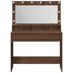 vidaXL Coiffeuse Chêne brun 100 x 41 x 135 cm Bois d'ingénierie