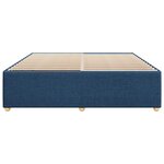 vidaXL Cadre de lit sans matelas bleu 200x200 cm tissu