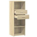 vidaXL Buffet haut chêne sonoma 45x42 5x124 cm bois d'ingénierie