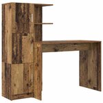 vidaXL Bureau 2 Pièces Bois ancien