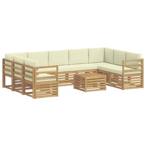 vidaXL Ensemble de canapés d'extérieur 10 pc