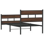 vidaXL Cadre de lit sans matelas avec tête de lit et pied de lit