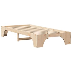 vidaXL Cadre de lit Pin massif 197 x 97 x 30 cm Bois massif en pin