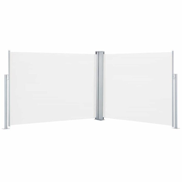 vidaXL Auvent latéral rétractable Crème 140 x 1000 cm