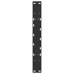 vidaXL Pieds de table basse en forme de A  2 pièces  noir  70 x (42-43) cm  acier