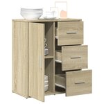vidaXL Buffet chêne sonoma 60x31x70 cm bois d'ingénierie