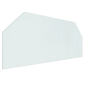 vidaXL Plaque de verre pour cheminée hexagonale 120x50 cm